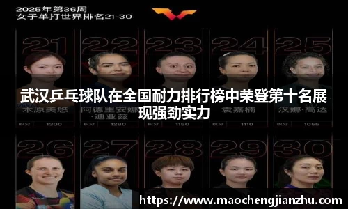 武汉乒乓球队在全国耐力排行榜中荣登第十名展现强劲实力
